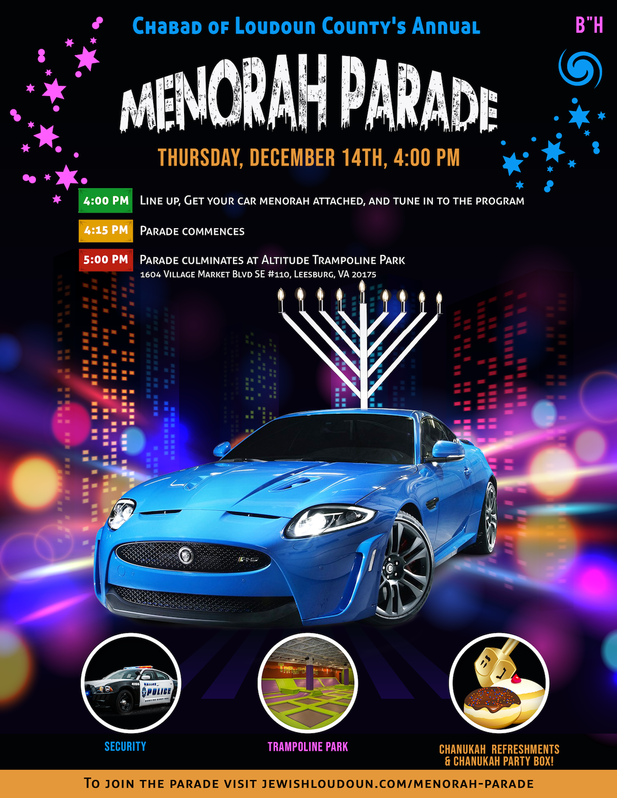 Menorah Car Parade 2023